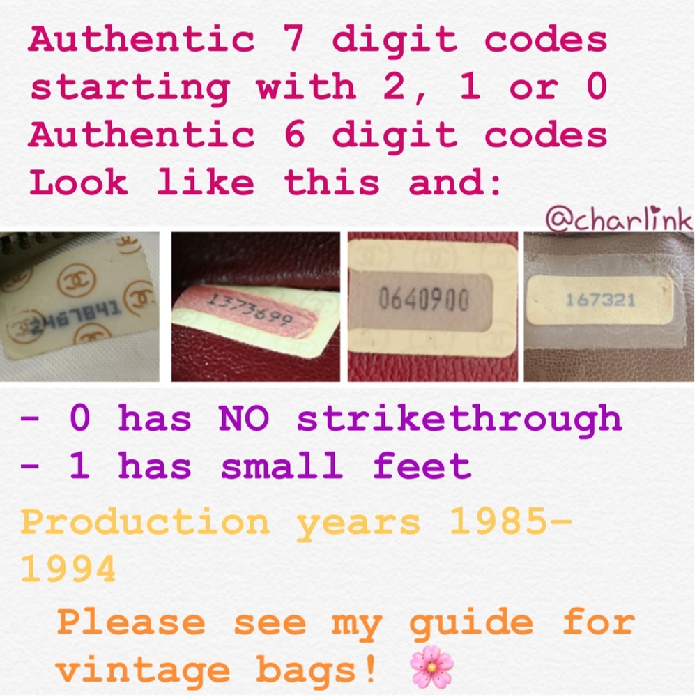 A simple guide to authenticate CHANEL bag codes - Picture 6 of 8